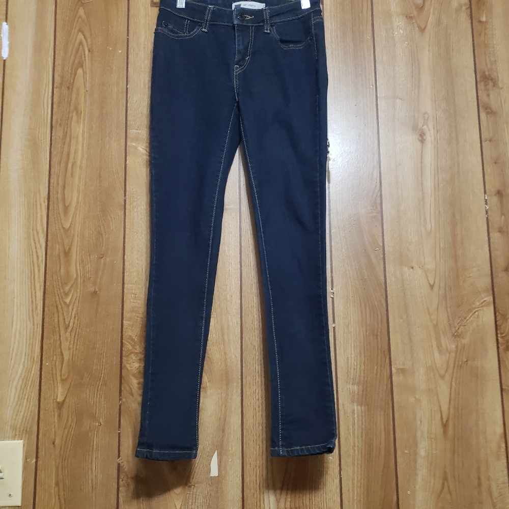 levis 535 superskinny "Leggings" jeans for women Size 3 Dark Wash Cotton Blend